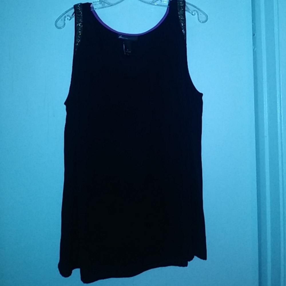 Lane bryant sleeveless beaded top